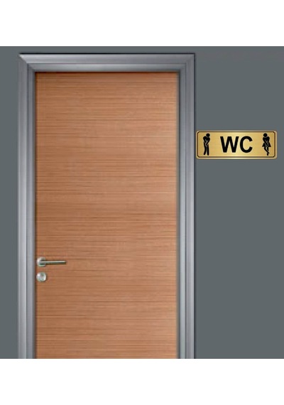 10X20 Cm Wc Bay Bayan Yazılı Metal Yönlendirme Levhası