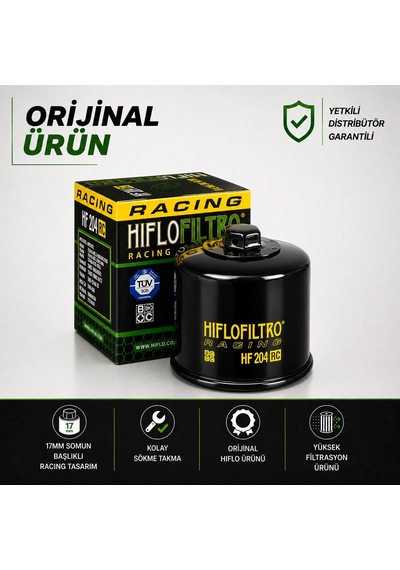 Hiflo Hf204rc Yamaha Yzf R25 2015-2024 Yağ Filtresi
