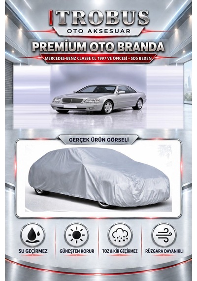 Mercedes-benz Classe Cl 1997 Ve Öncesi Uyumlu Premium Araba Brandası Oto Branda Sd5 Beden