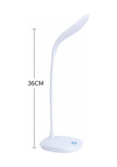 Ecuy Dokunmatik 14 Led Şarjlı Portatif Masa Lambası Usb Akrobatik Beyaz Işık 3 Mod Led Işık Beyaz