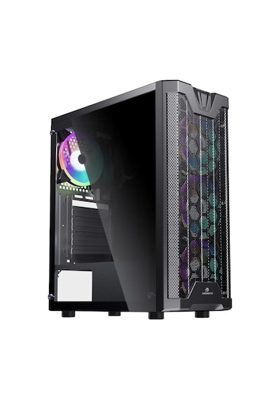 Gamebooster GB-F3101B USB 3.0 Mesh RGB Fan Mid Tower Bilgisayar Kasası Siyah