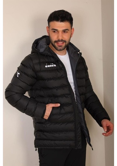 Diadora Asos - Siyah Erkek Şişme Mont - Asossiyah Siyah
