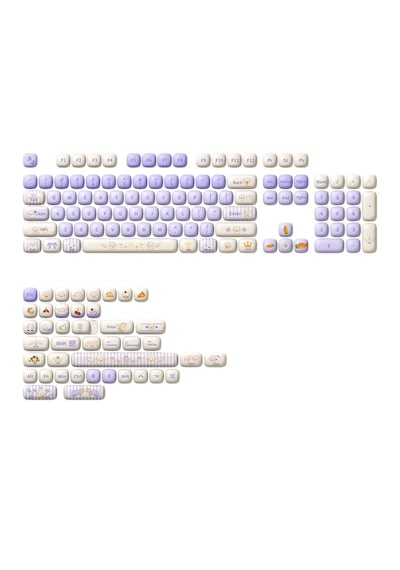 Akko Magic Lop Bunny Pbt 138 Adet Keycap Set