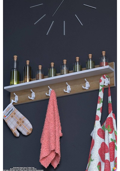 Kedi 18 Kancalı Mutfak Askısı 3'lü Set 86,4x19 Cm - Şık Tasarım, Çok Amaçlı Düzenleyici Ve Yer Tasarrufu 100 Cm Kedi 18 Kancalı Mutfak Askısı 3'lü Set 86,4x19 Cm - Şık Tasarım, Çok Amaçlı Düzenleyici Ve Yer Tasarrufu 100 Cm