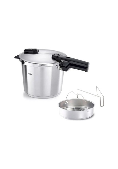 Fissler Vitaquick Premium Düdüklü Tencere Haşlama Aparatlı Mat Siyah