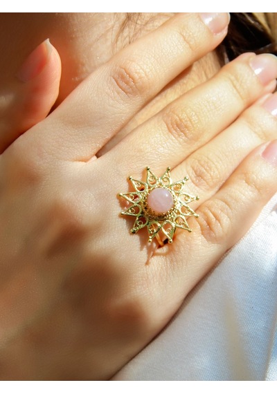 Esha Store Doğal Taş Pembe Kuvars Doğal Taşlı Yıldız Model Telkari Kadın Ayarlanabilir Altın Kaplama Yüzük Euy6 Pembe Esha Store Doğal Taş Pembe Kuvars Doğal Taşlı Yıldız Model Telkari Kadın Ayarlanabilir Altın Kaplama Yüzük Euy6 Pembe