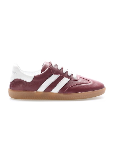 Fast Step Hakiki Deri Kadın Casual Ayakkabı 182za2324 BORDO BEYAZ Bordo - Beyaz