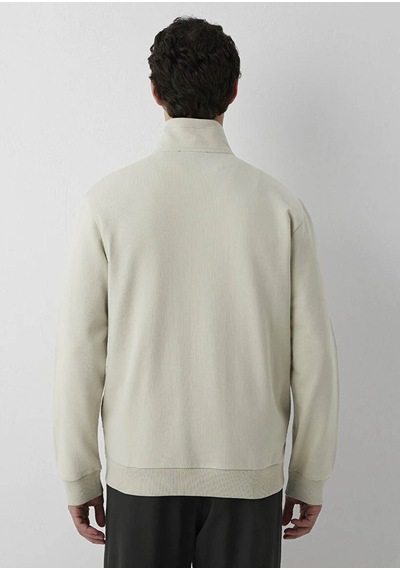 Mavi Fermuarlı Bej Erkek Sweatshirt M0s10653-70144