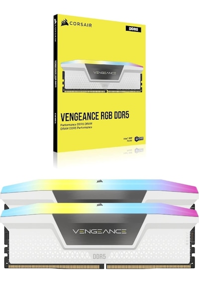 Corsair Vengeance Rgb 32 Gb 2x16 6400 Mhz Cl36 Cmh32gx5m2b6400c36w Ddr5 Ram