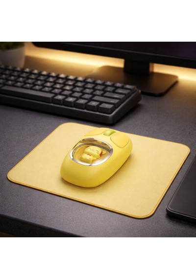 Pikacu Detaylı Sevimli Bluetooth Kablosuz Mouse Şarjlı Sessiz Çift Mod Diğer