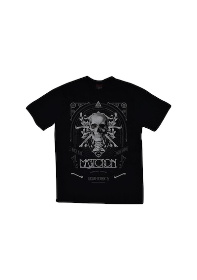 Mastadon Baskılı T-shirt SIYAH