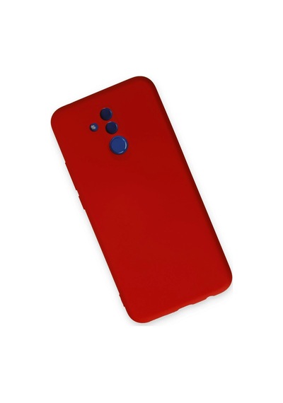 Newface - 823 - Huawei Mate 20 Lite Kılıf Nano İçi Kadife Silikon - Csmo-tex - - Kırmızı