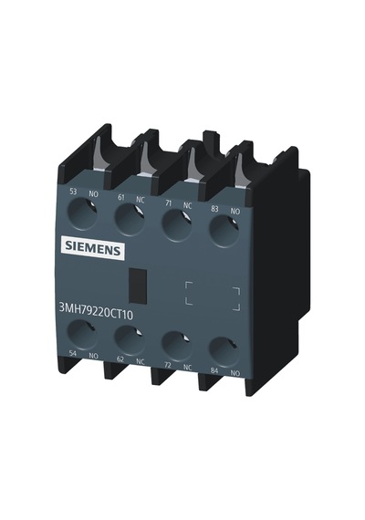 Siemens Sinoplus 3mh7922-0ct10 Yardımcı Kontak Boy 0, 1, 2, 3, 4, 2na+2nk , Önden