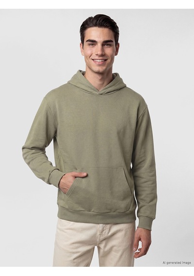 LC Waikiki Lc Waıkıkı Haki Kanguru Cepli Erkek Hoodie