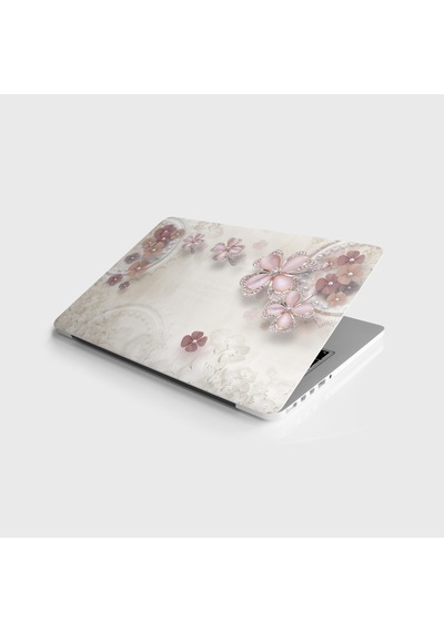 Laptop Sticker Notebook Pc Kaplama Etiketi Pembe Elmas