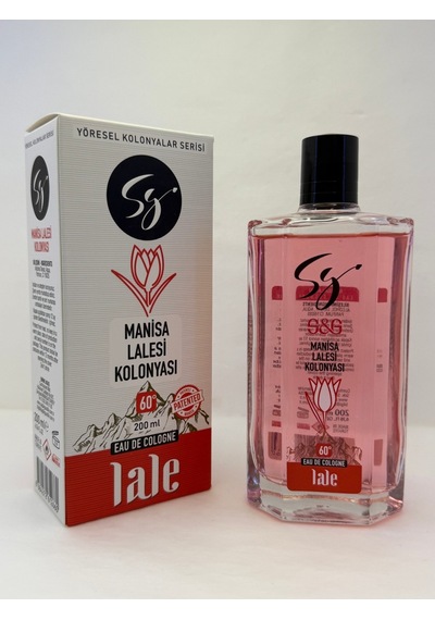 Manisa Lalesi Kolonyası Cam Şişe 200 Ml