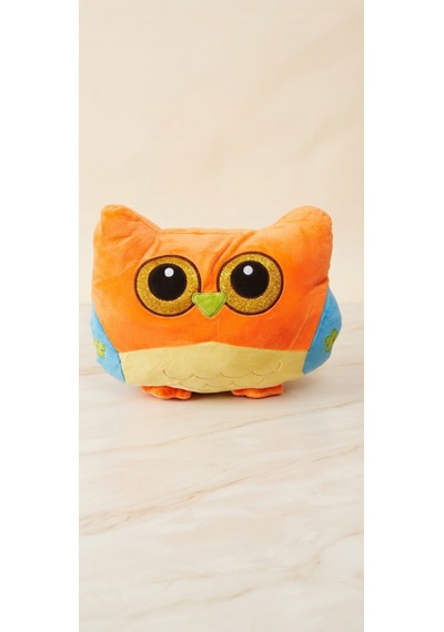 Peluş Baykuş Yastık 40 Cm Turuncu