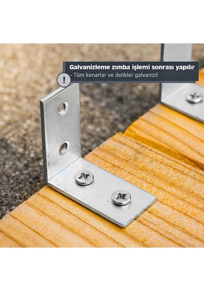 10 Adet 15x45x45mm Metal L Köşe Bağlantı Gönyesi Mobilya Dolap Sabitleme Bağlantı Aparatı Metalik