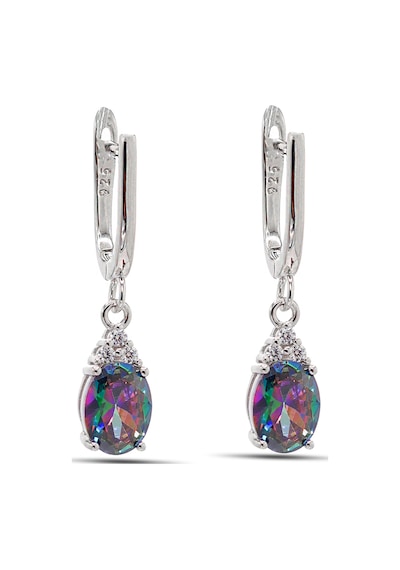 Midyat Nurtaş Gümüş 201021907 Mistik Topaz Taşlı 925 Ayar Gümüş Üçlü Set