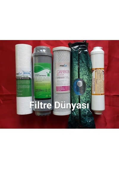 Filtre Dünyası Aqualline Çift Karbonlu 5Li Su Arıtma Filtresi Aqualline Markalı