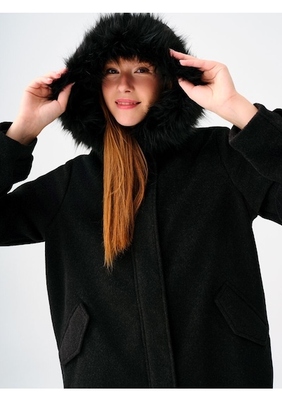 Loft Regular Fit Kadın Kaban Lf2037390 Q1.v1 Siyah