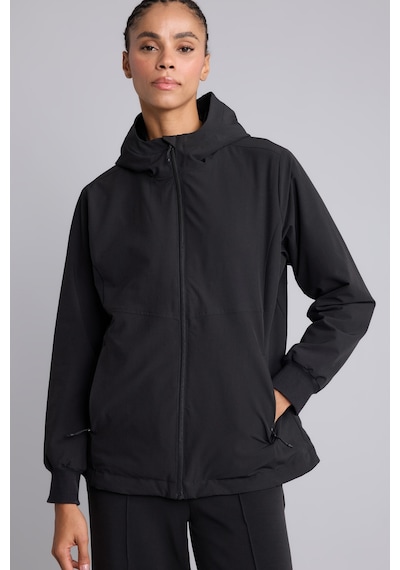 Defacto Regular Fit Rüzgar Geçirmez Su İtici Kapüşonlu Fermuarlı Cepli Polar Astarlı Mont H0672ax26wnbk81 Siyah-bk81