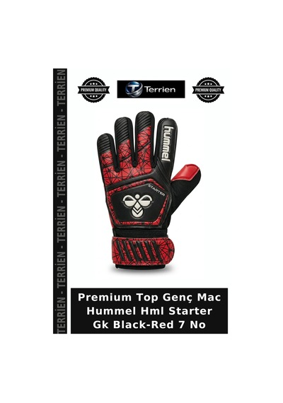 Premium Top Genç Mac Hummel Hml Starter Gk Black-red 7 No Siyah - Kırmızı