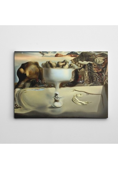 Salvador Dali Apparition Of Face And Fruit Dish On A Beach Dekoratif Kanvas Tablo 70 X 100 Cm