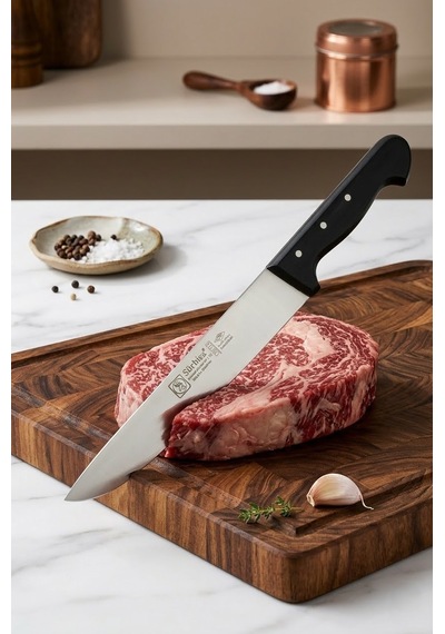 Sürmene Kasap Bıçağı Pimli Sap 36 Cm Kelle Kuşbaşı Kesim Kemik Sıyırma Doğrama Bıçağı Sürbisa 61050