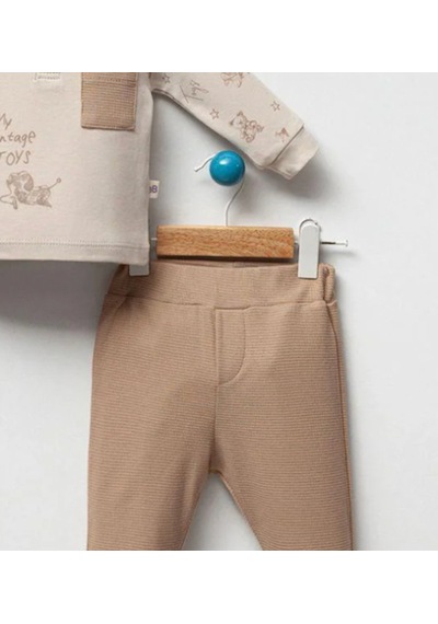 By Bubbles Toys Erkek Bebek 2'li Takım Bej