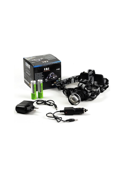 F.B.i F-823 Şarjlı Kafa Lambası 5000 Lumen Çok Renkli