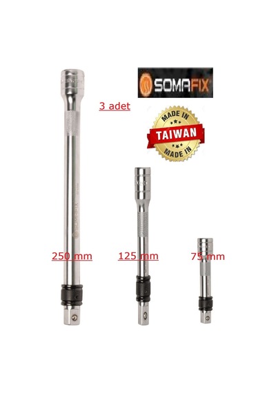 Lokma Somafix 1/2 Ara Kol Uzatma Kol 75mm 125mm 250mm 3 Adet