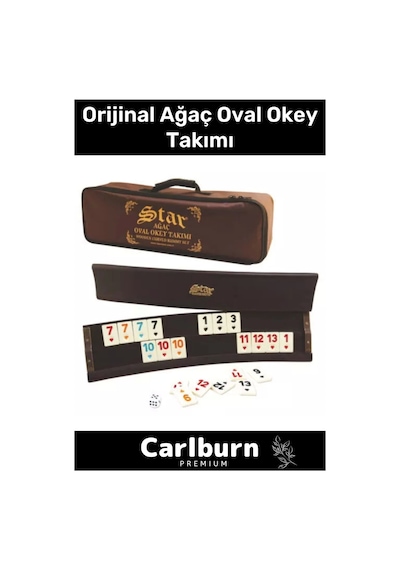 Özel Üretim Vip Çantalı Büyük Boy Istakalı Eğlence Hobi Oyun 101 Ağaç Orijinal Ağaç Oval Okey Takımı