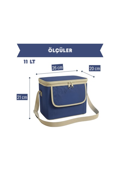 11 Lt Midi Lux Outdoor Kamp Termal Çanta-294 Koyu Mavi