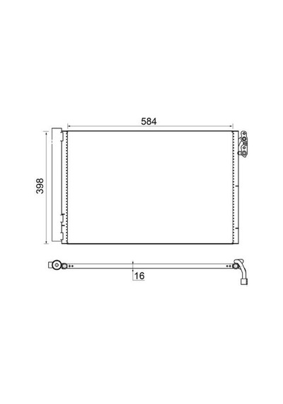 Mahle Ac413001s Klıma Radyatoru Bmw E81 E82 E87 E88 E90 E91 E92 E93 E84 E89 64539229022