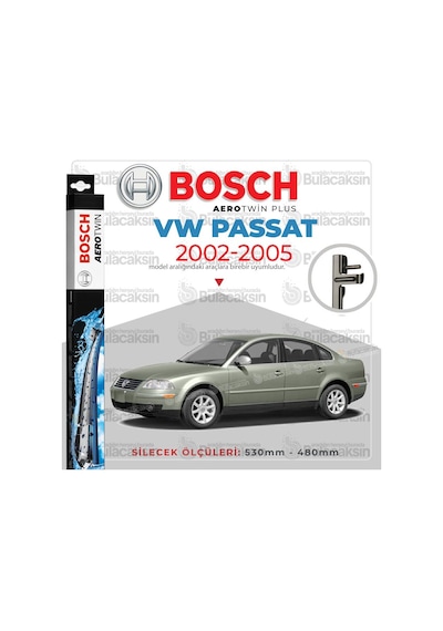 Volkswagen Passat Muz Silecek Takımı 2002-2005 Bosch Aerotwin