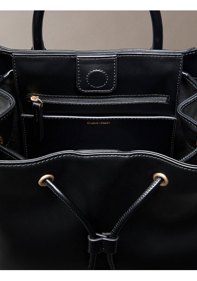 Calvin Klein Kadın Ck Drawstring Sırt Çantası-12531 Siyah/altın