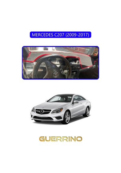 Mercedes C207 2009-2017torpido Koruma Halısı Mavi Kenar