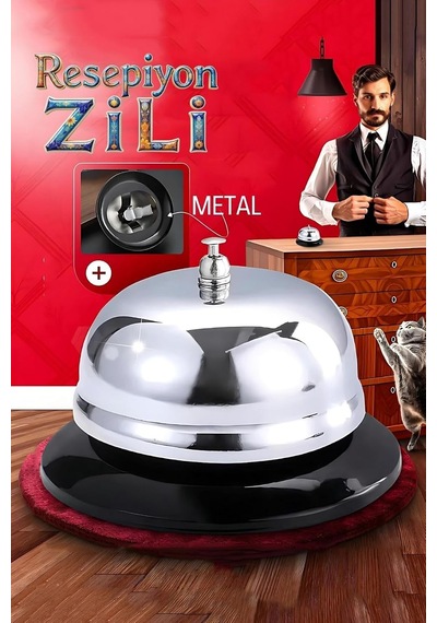 Transformacion Resepsiyon Zili - Metal Çhassasiyet Zili 8.5 X 5.5 Cm, 7430000721816