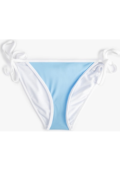 Koton Bikini Altı Normal Bel Yanları Bağlamalı Biye Detaylı Açık Mavi 3sak00019bm 3SAK00019BM610 Açık Mavi