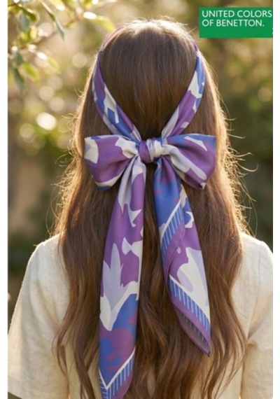 United Colors Of Benetton Flora Bandana/fular -1018-47 47 Mor