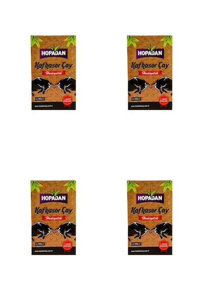Hopadan Kafkasör Çay Hediyelik Karton Kutu 500gr X4 Adet
