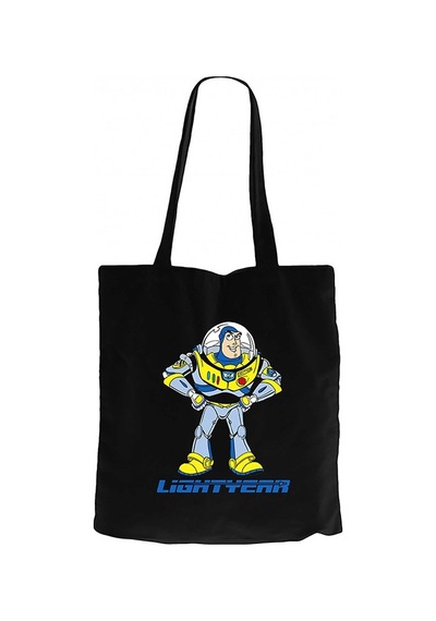 Lightyear Siyah Kanvas Bez Çanta Siyah