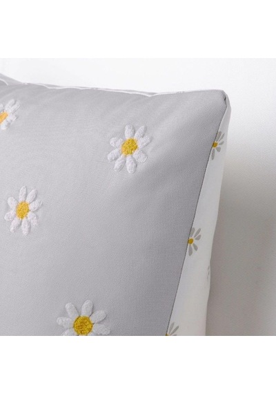 Ikea Nattslända Yastık Kılıfı 50 X 50 Cm Gri - Beyaz - Sarı Çok Renkli