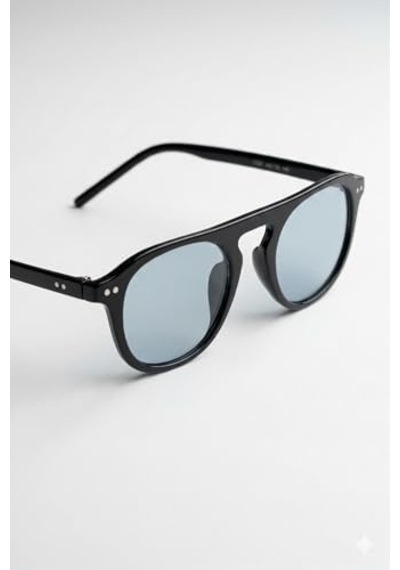 Eyewear Re1107 Siyah Mavi Güneş Gözlüğü Açık Füme