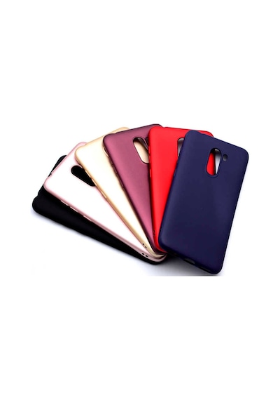 Xiaomi Pocophone F1 Kılıf Zore Premier Silikon Kapak-Siyah