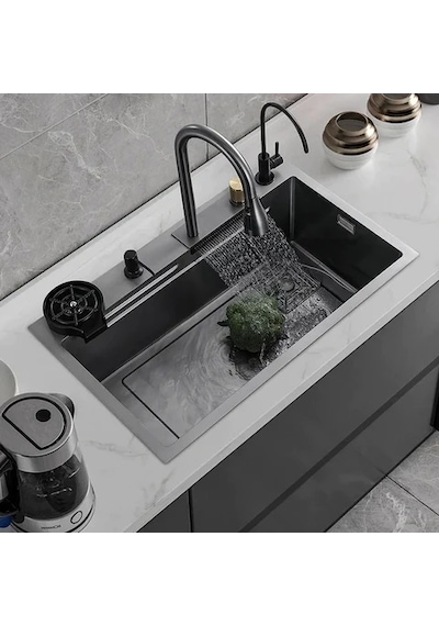 Akhouse Çok Fonksiyonlu Teknolojik Akıllı Evye Seti