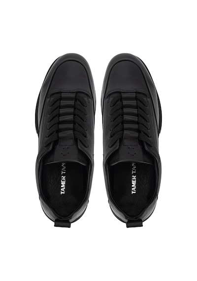 Tamer Tanca Erkek Hakiki Deri Siyah Sneakers & Spor Ayakkabı 1163 1756 Erk Ayk Sk26-27 Sıyah
