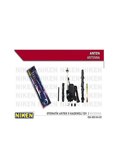 Niken Otomatik Anten 5 Kademeli 12 Aparatlı 12v