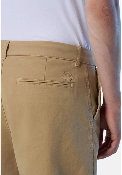 North Sails Star Regular Fit Chino Erkek Şort-33514 Açık Kahverengi